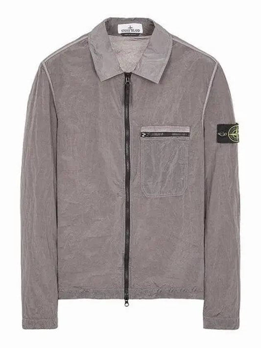 Nylon Metal Econyl Regenerated Zip-Up Jacket Grey - STONE ISLAND - BALAAN 2