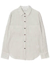 Button two pocket striped shirt gray - LESEIZIEME - BALAAN 2