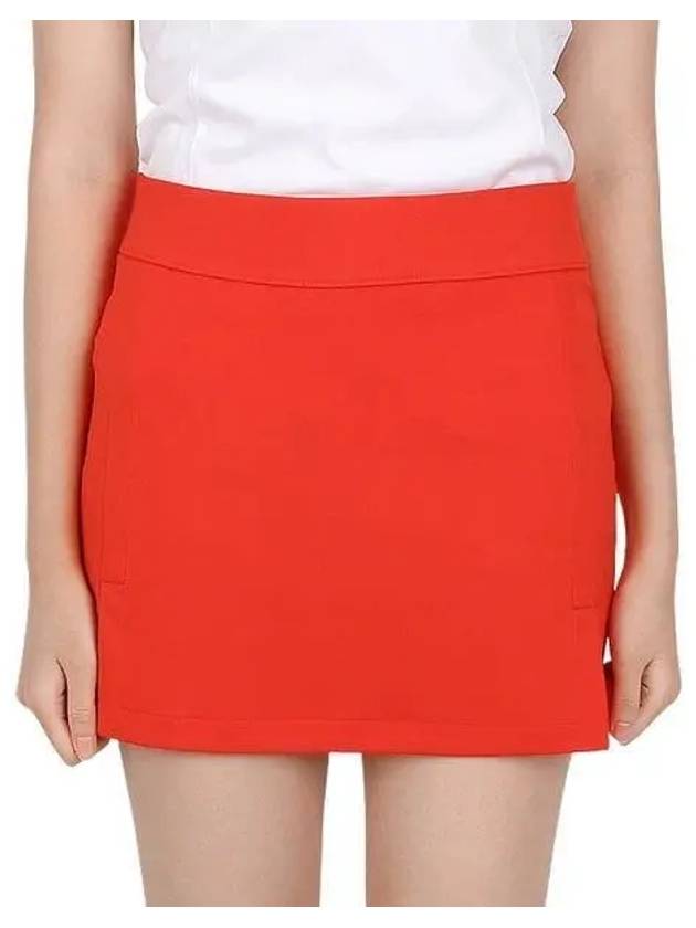 Women's Amelie H Line Skirt Red - J.LINDEBERG - BALAAN 2