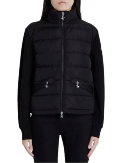 Women's Padding Zip-Up Sweatshirt Black - MONCLER - BALAAN 2