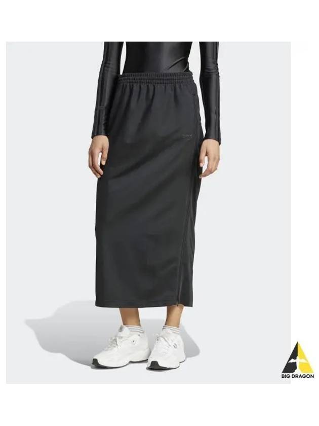 adidas Firebird Zip up Maxi Skirt Black IW5518 - ADIDAS - BALAAN 1