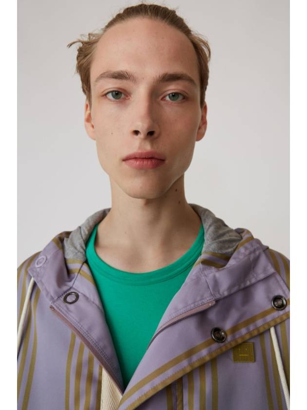 purple hooded fishtail parka - ACNE STUDIOS - BALAAN 9