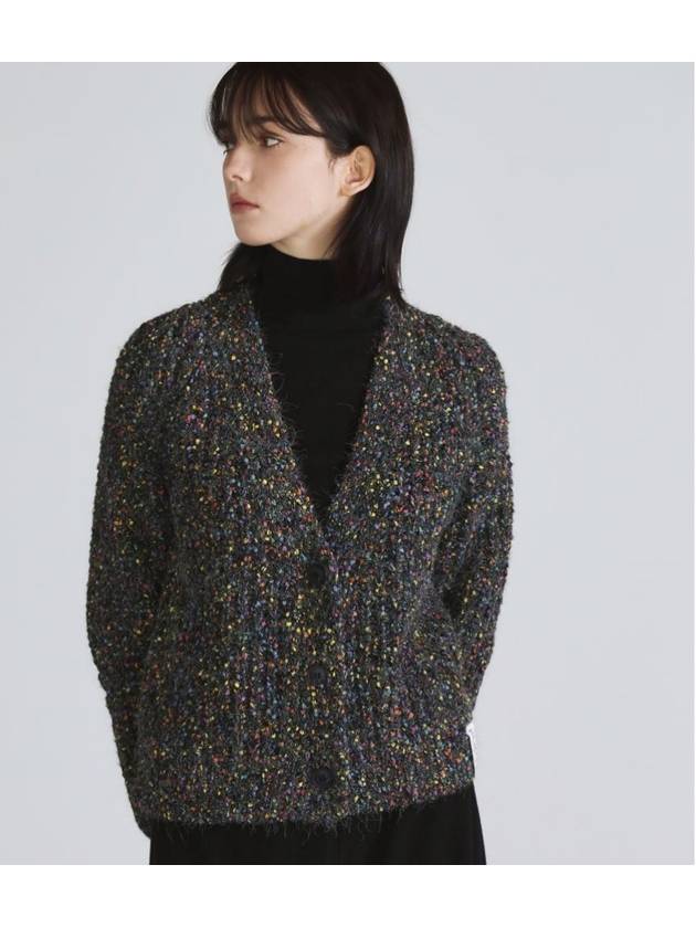 Nep Yarn Crop Cardigan Black - THE GREEN LAB - BALAAN 3