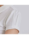 Golf Wear See-through Neckline Short Sleeve T-Shirt White - J JANE - BALAAN 5