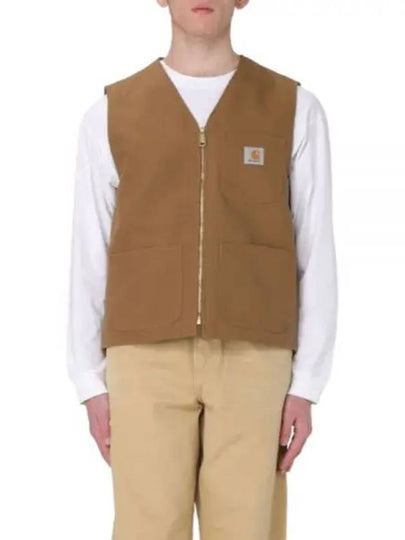 Arbor Cotton Canvas Vest Brown - CARHARTT WIP - BALAAN 2