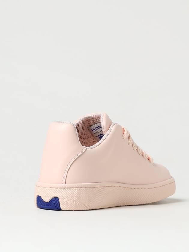 Box Leather Low-Top Sneakers Pink - BURBERRY - BALAAN 3