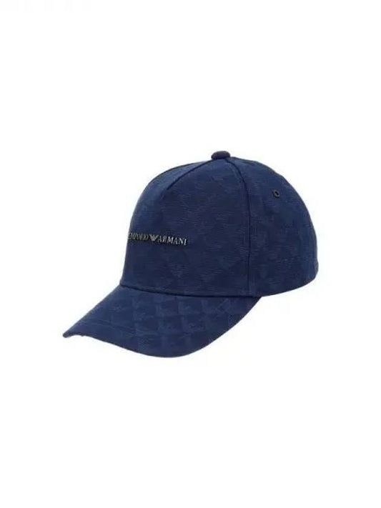 Men s Eagle Jacquard Baseball Cap Blue 271632 - EMPORIO ARMANI - BALAAN 1