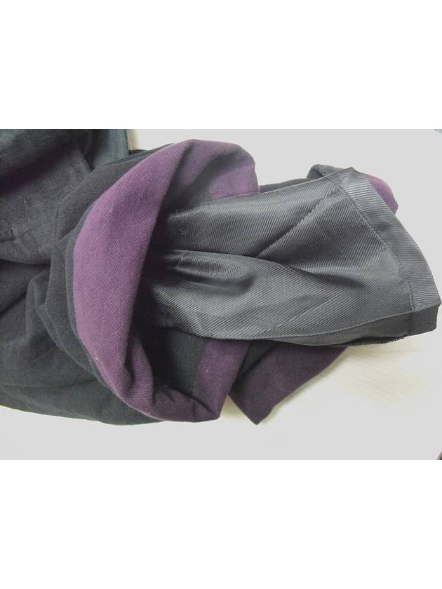 Purple turnup f w 8quarter wool pants - ANN DEMEULEMEESTER - BALAAN 5