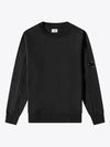 Diagonal Raised Fleece Sweatshirt Black - CP COMPANY - BALAAN 2