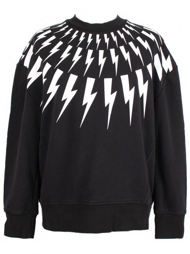 Thunderbolt Fair Isle Sweatshirt S - NEIL BARRETT - BALAAN 1