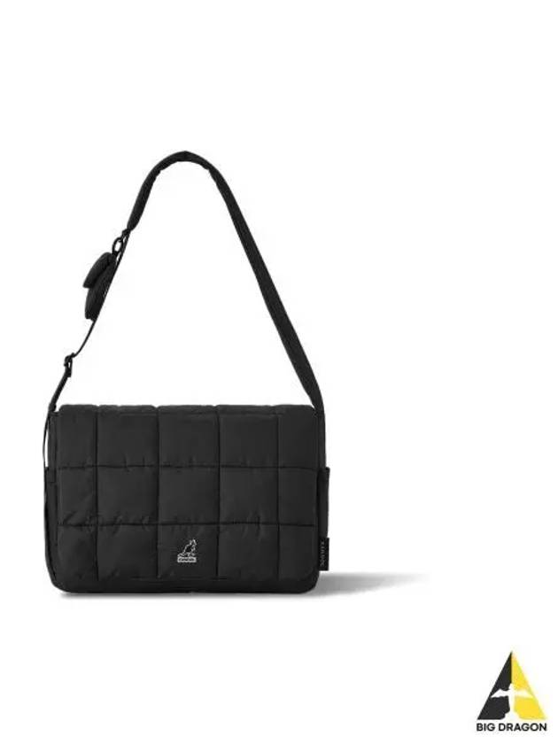 WH Puffer Messenger Bag L 2088 Black - KANGOL - BALAAN 1