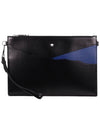 Shiny two color closure clutch bag black - MONTBLANC - BALAAN 2