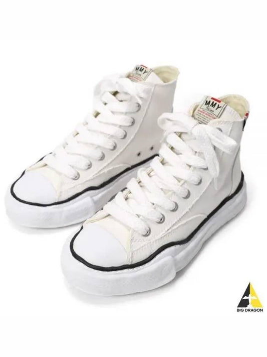 Peterson OG Sole Canvas High Top Sneakers White - MIHARA YASUHIRO - BALAAN 2