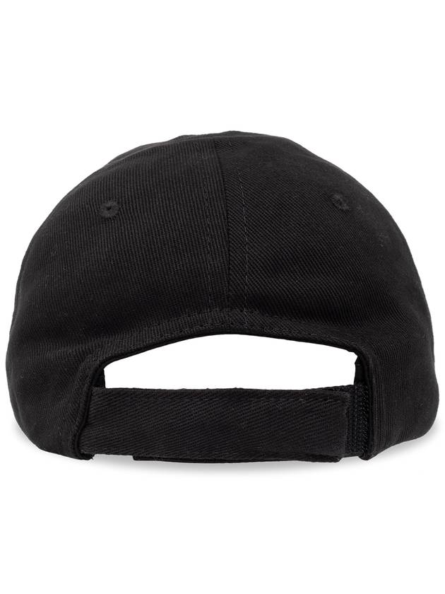 Cotton Base Ball Cap Black - BALENCIAGA - BALAAN 4