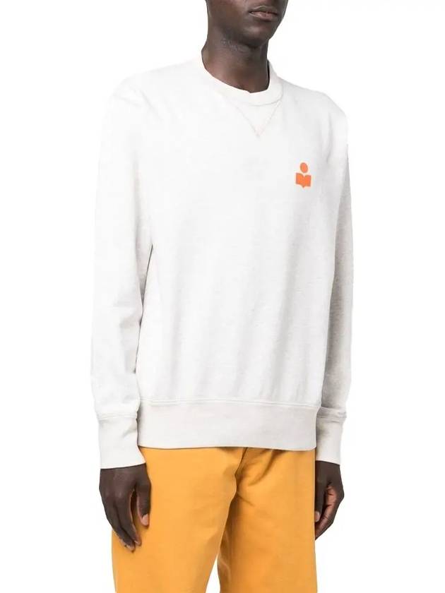 Mike Logo Sweatshirt White - ISABEL MARANT - BALAAN 3