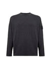 Shadow Project Crewneck Light Cotton Knit Top Charcoal - STONE ISLAND - BALAAN 2