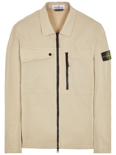 Supima Cotton Twill Stretch-TC Jacket Sand - STONE ISLAND - BALAAN 2