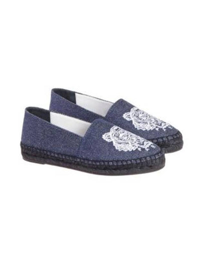 Embroidered Tiger Denim Espadrilles Navy - KENZO - BALAAN 2