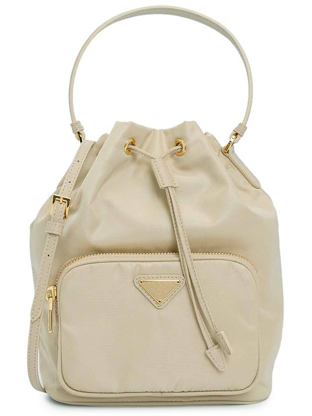 Duet Re-Nylon Bucket Bag Desert Beige - PRADA - BALAAN 2