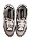 Running Sole Mesh Low Top Sneakers Olive Green - GOLDEN GOOSE - BALAAN.