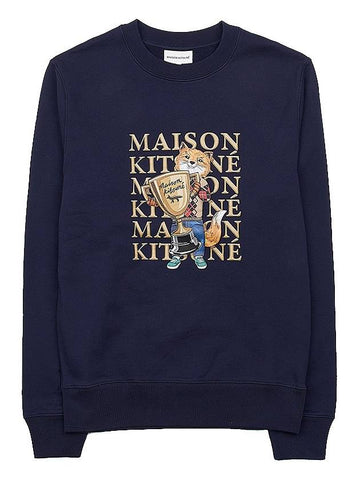 Maison Kitsune Men's Fox Champion Sweatshirt LM00311KM0001 NA - MAISON KITSUNE - BALAAN 1