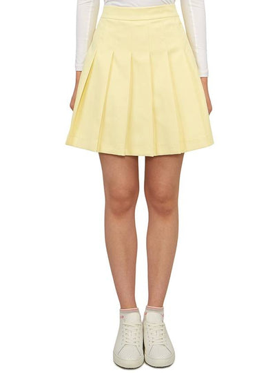 Adina Pleated Skirt Wax Yellow - J.LINDEBERG - BALAAN 2