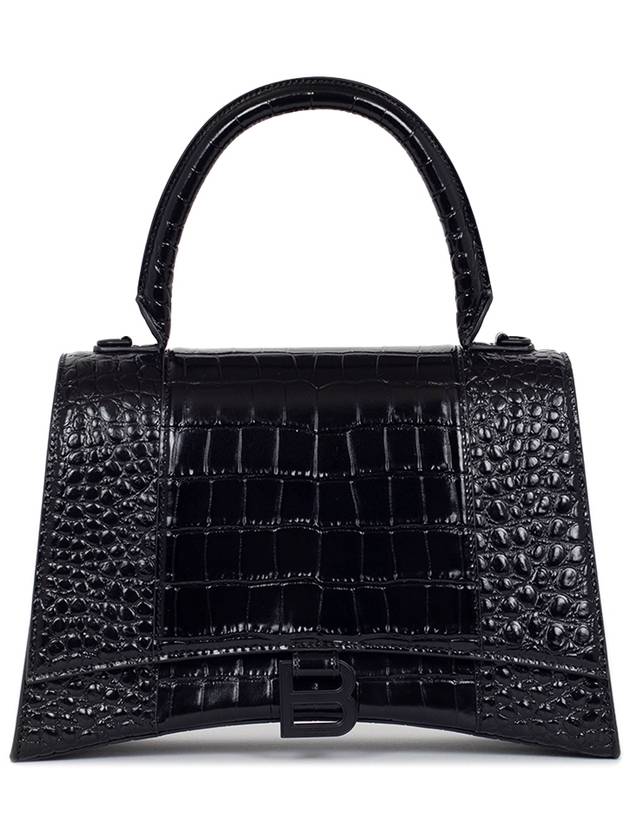 Hourglass Top Handle Tote Bag Black - BALENCIAGA - BALAAN 2