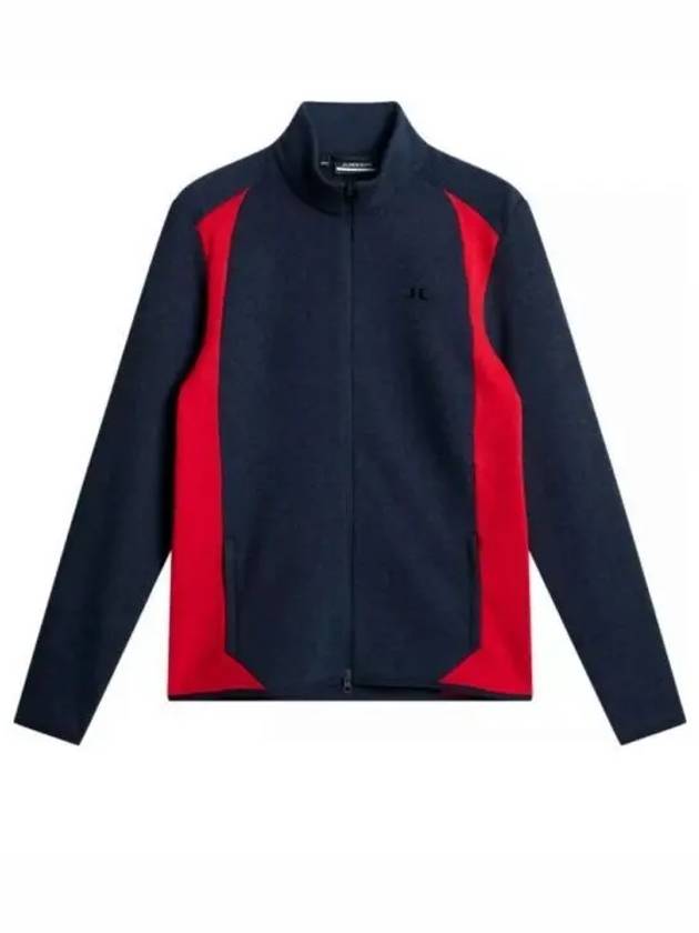 Steve Mid Layer Knit Zip-Up Jacket Navy - J.LINDEBERG - BALAAN 2