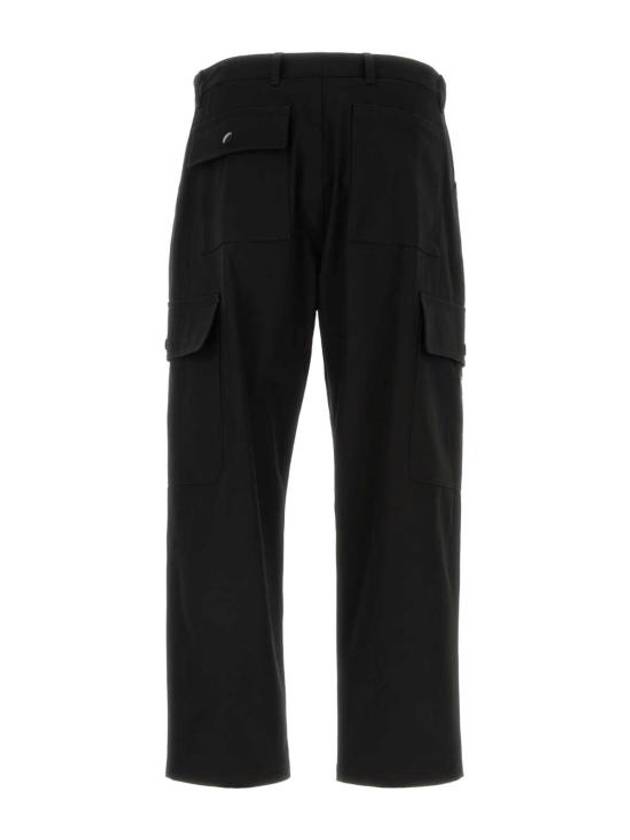 Cotton Straight Pants Black - PRADA - BALAAN 3