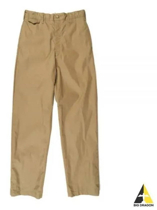 Officer Pant Khaki Nyco Twill 24S1F036 OR365 BS001 Pants - ENGINEERED GARMENTS - BALAAN 1