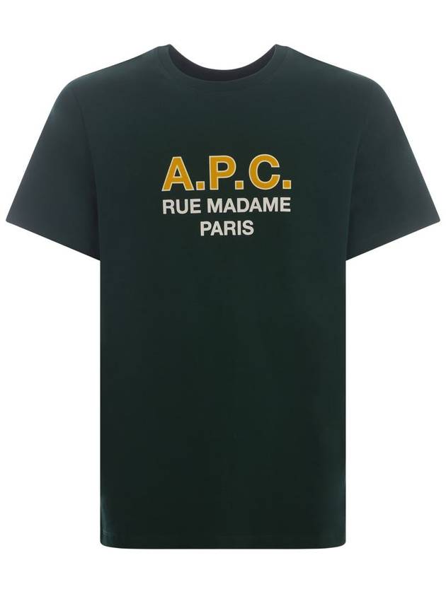 Madame Logo Short Sleeve T-Shirt Dark Green - A.P.C. - BALAAN 2