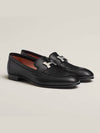 Paris Loafers Goatskin Palladium Noir - HERMES - BALAAN 2