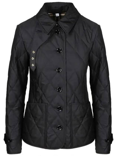 Fernleigh Diamond Quilted Jacket Black - BURBERRY - BALAAN 1