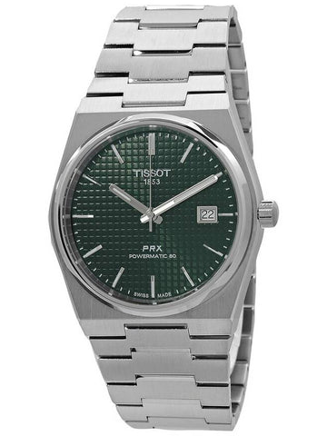 Tissot PRX Powermatic 80 Automatic Green Dial Men's Watch T137.407.11.091.00 - TISSOT - BALAAN 1