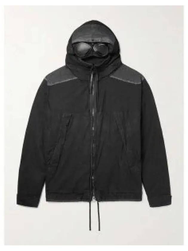 50 Fili Gum Mixed Goggle Hooded Jacket Black - CP COMPANY - BALAAN 2