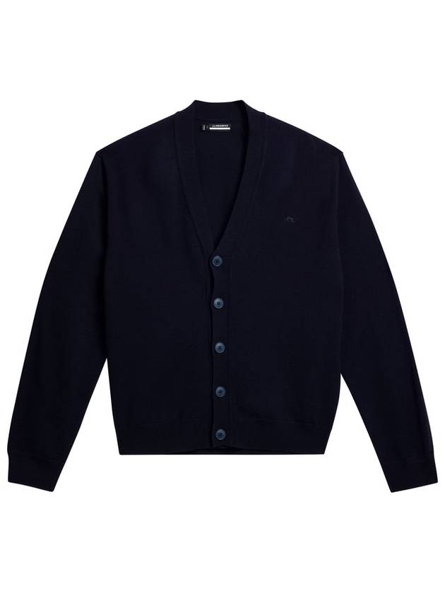 Lucas Merino Wool Knit Cardigan Navy - J.LINDEBERG - BALAAN 2