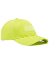 Embroidered Logo Ball Cap Lime Popsicle - GANNI - BALAAN 3