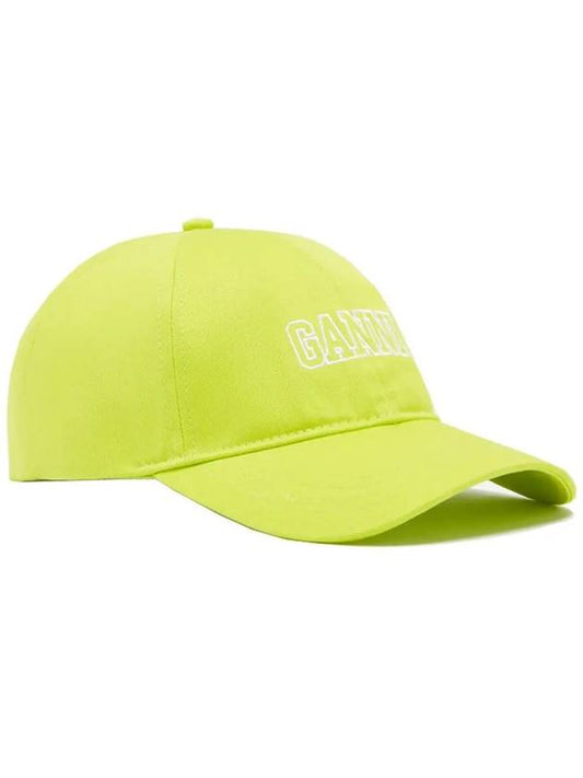 Embroidered Logo Ball Cap Lime Popsicle - GANNI - BALAAN 2