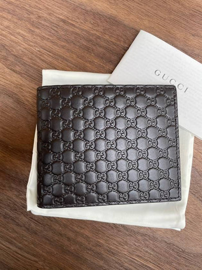 Micro GG Ssima Bifold Wallet Brown - GUCCI - BALAAN 2