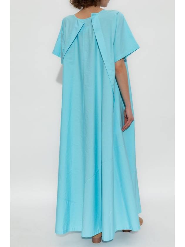 MM6 Maison Margiela Loose-fitting Dress With Pockets, Women's, Blue - MAISON MARGIELA - BALAAN 4