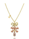 Women Faustine Skull Pendant Crystal Necklace Gold - VIVIENNE WESTWOOD - BALAAN 6