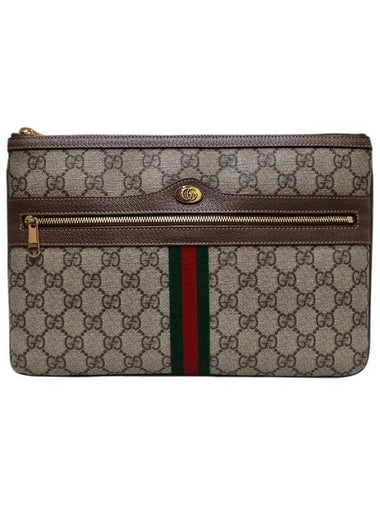 517551 GG Supreme Canvas Ophidia Clutch Bag - GUCCI - BALAAN 1