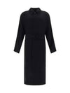 Belted Maxi Trench Coat Black - BALENCIAGA - BALAAN 2