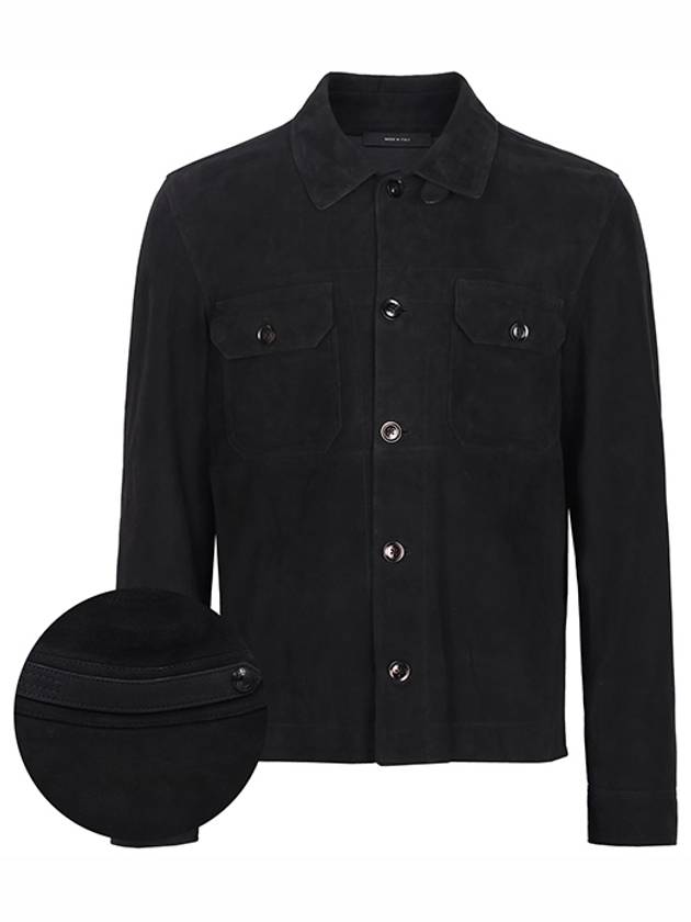 Light Suede Shirt Jacket Black - TOM FORD - BALAAN 2