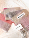 Check Mohair Muffler Fuchsia Lilac Pink - ACNE STUDIOS - BALAAN 3