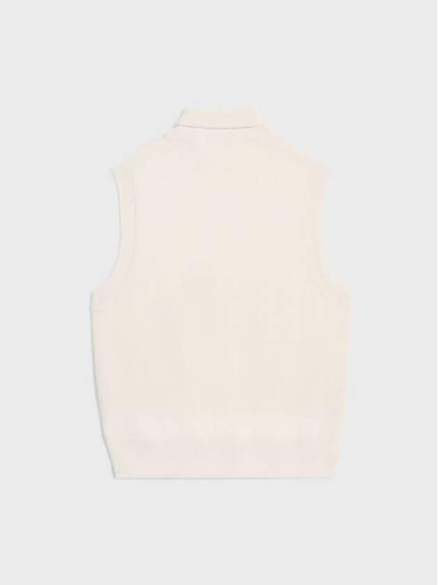 TURTLENECK SLEEVELESS SWEATER 2ADRH862Z 01OW - CELINE - BALAAN 5