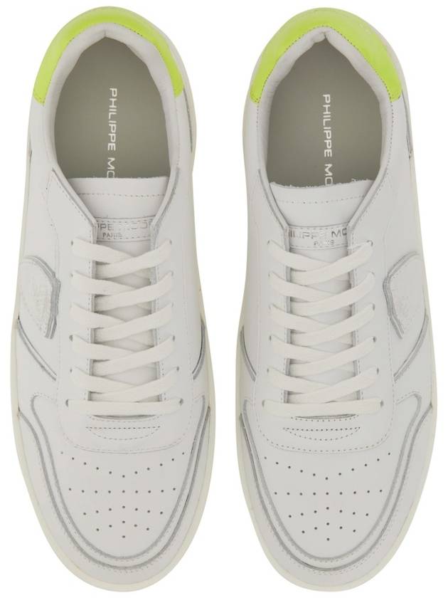 Sneakers VNLU VN01 VN01 VEAU NEON BLANC JAUNE - PHILIPPE MODEL - BALAAN 7