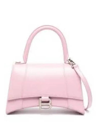 Hourglass Shiny Box Calfskin Small Tote Bag Pink - BALENCIAGA - BALAAN 2