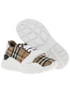 Vintage Check And Leather Sneakers White Archive Beige - BURBERRY - BALAAN 5