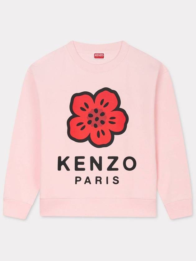 Boke Flower Cotton Sweatshirt Pink - KENZO - BALAAN 2